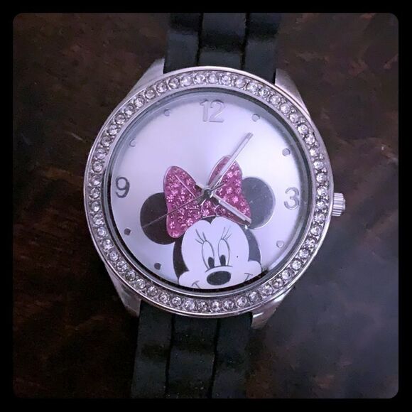 DISNEY Minnie Mouse Rhinestone Watch - Picture 1 of 6